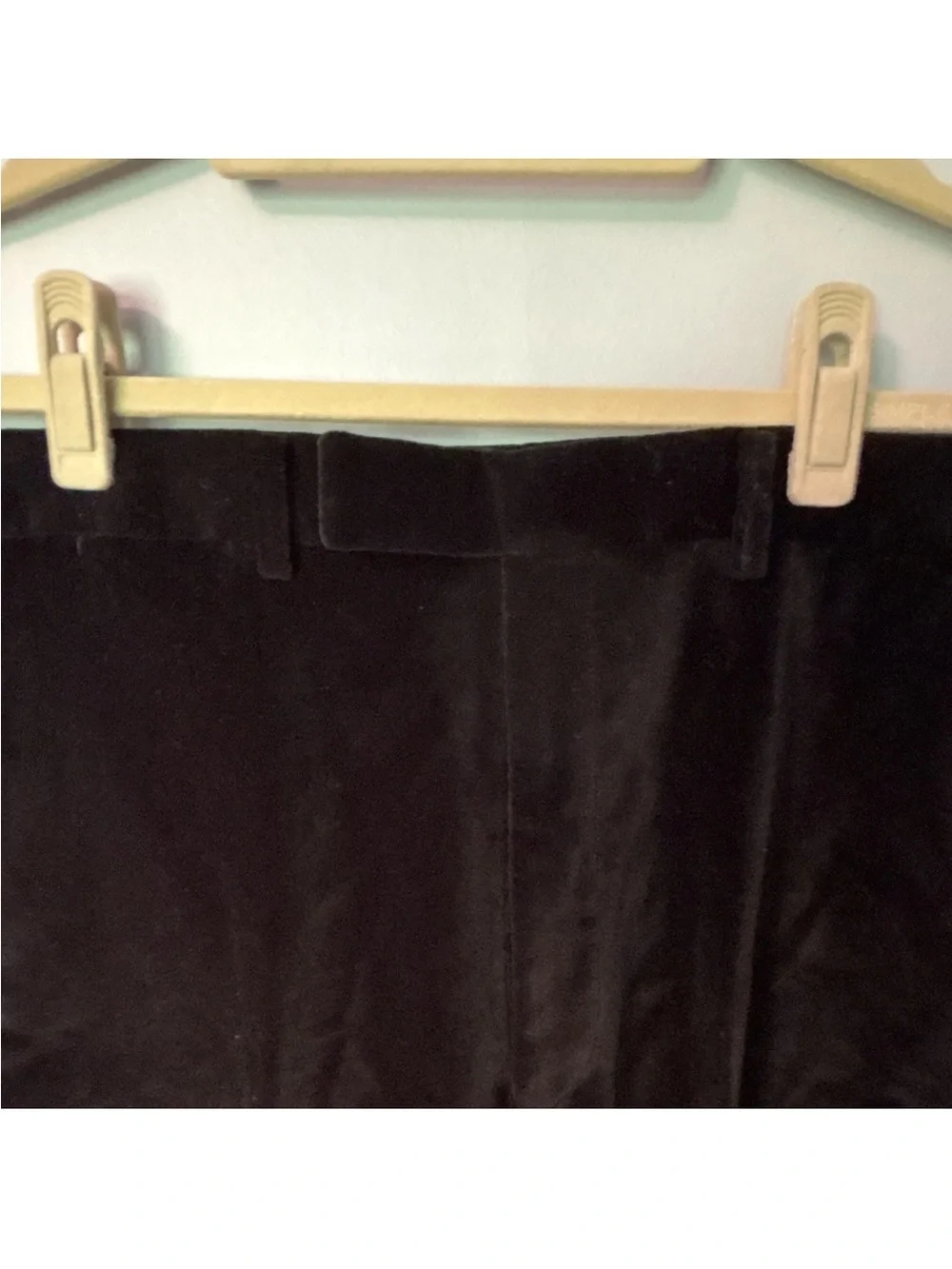 Black Brown 1826 Men's Dark Black Velour Pants